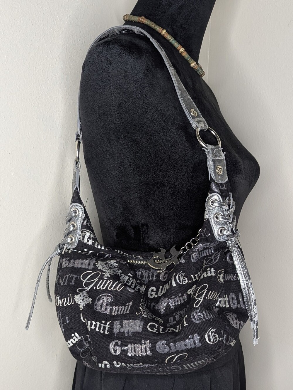 G- unit Black And Silver Purse
